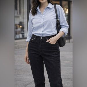 Levi's Black Straight-Leg Women’s Jeans